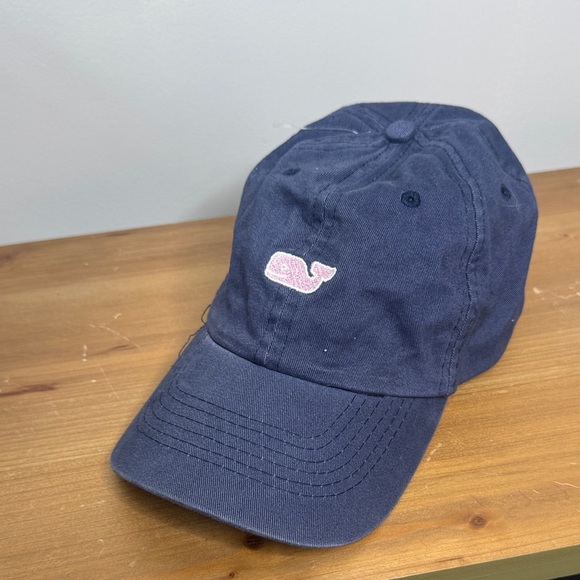 Vineyard Vines Accessories - Vineyard Vines Navy Blue Cap with White Embroidery